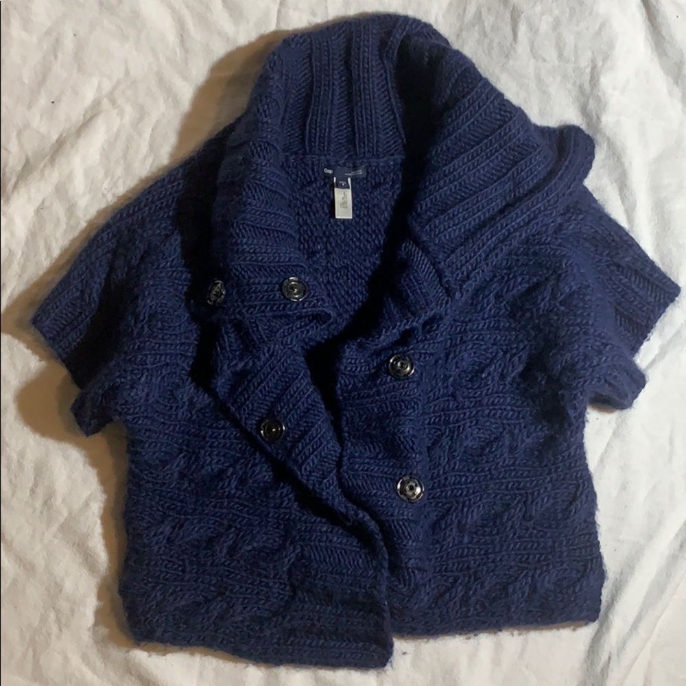 Gap cropped sleeve cardigan